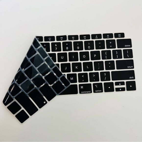 MacBook Air 13 Inch Pink & Purple Crystal Marbled Hard Case & Keyboard Protector - Picture 8 of 9